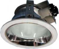 Horizontal Recessed Round Downlight for Low Ceiling c/w Frosted Glass LCD4-A